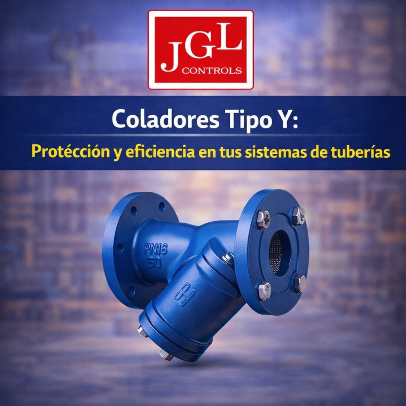 Colador tipo Y industrial JGL Controls - protección y eficiencia en sistemas de tuberías