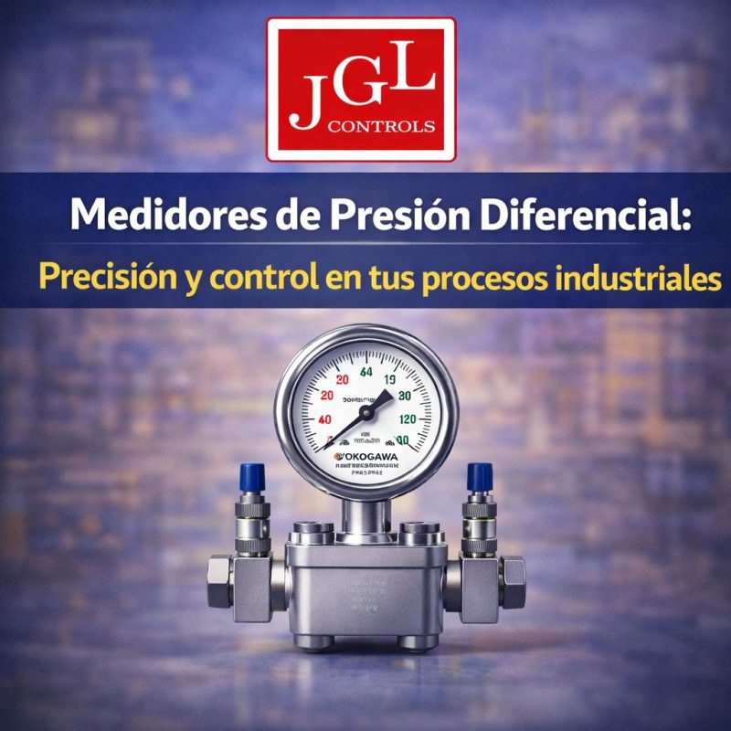 Medidor de presión diferencial industrial JGL Controls - precisión y control en procesos industriales