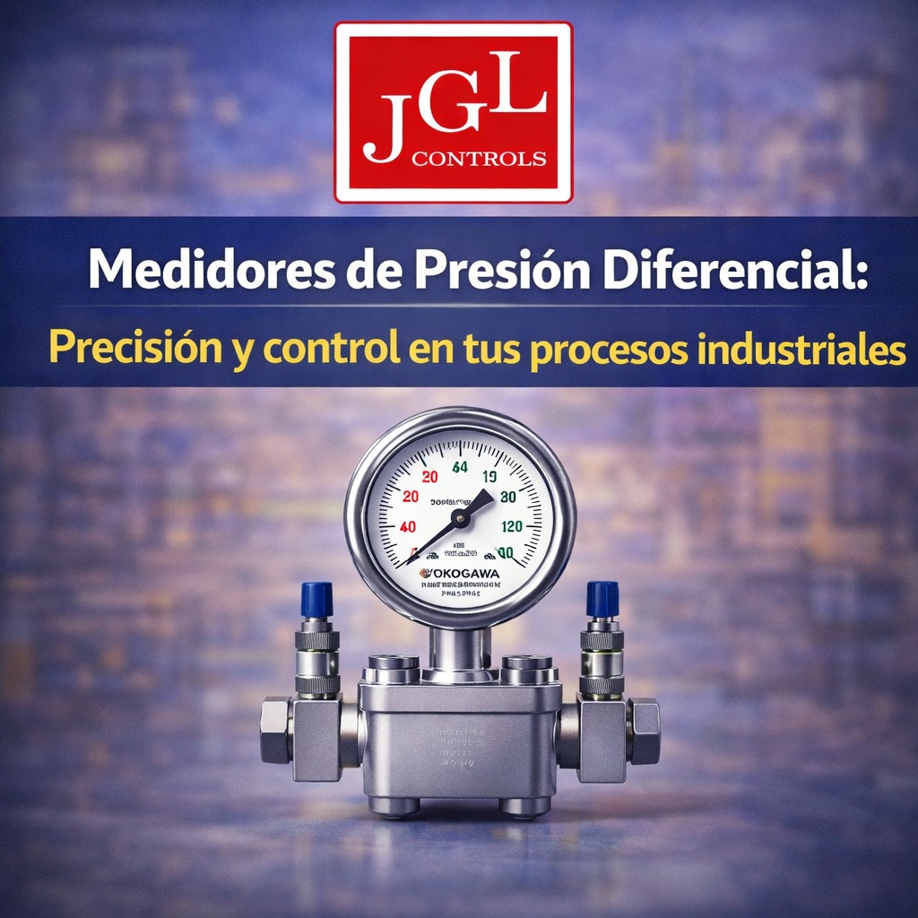 Medidor de presión diferencial industrial JGL Controls - precisión y control en procesos industriales